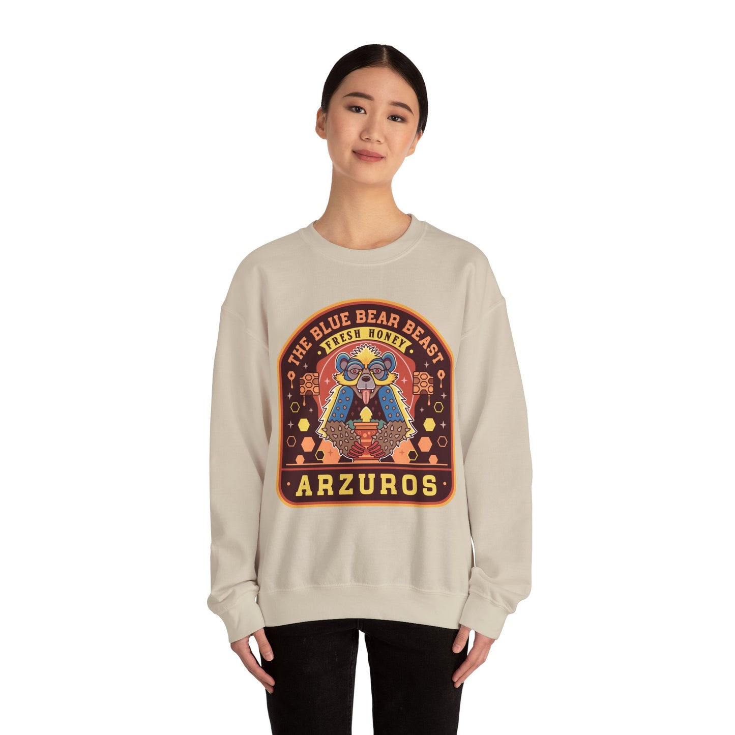 Arzuros Honey Emblem Crewneck Sweatshirt