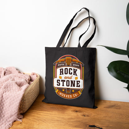 Rock And Stone Emblem Canvas Tote Bag