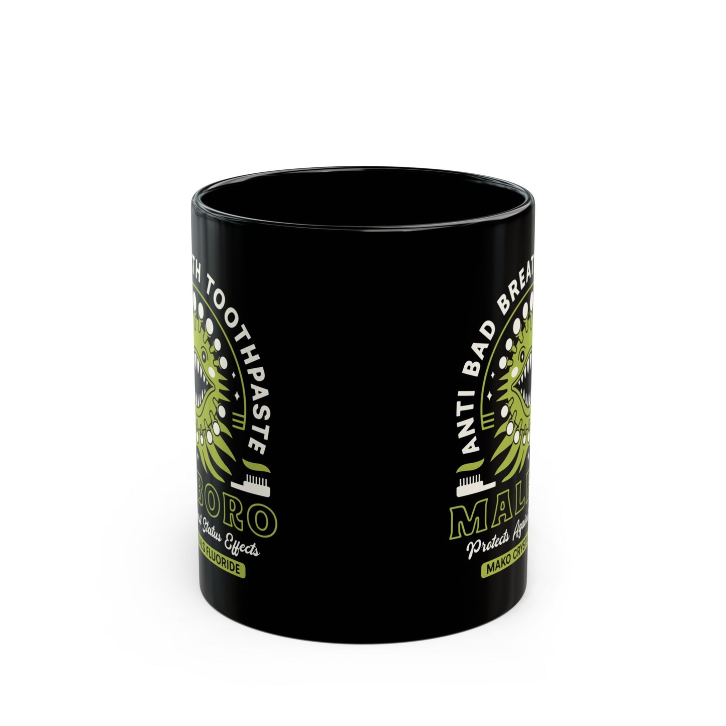 Malboro Toothpaste Emblem Black Mug