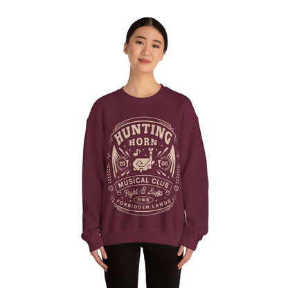 Hunting Horn Musical Club Unisex Crewneck Sweatshirt