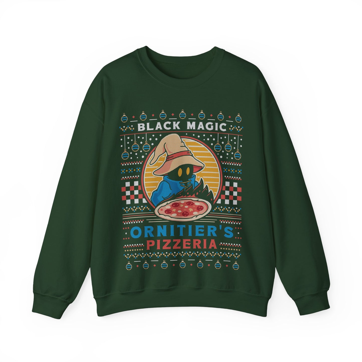 Ornitier Pizzeria Ugly Sweater Crewneck Sweatshirt