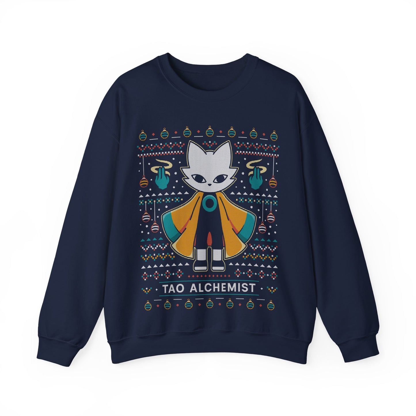 Mysterious Alchemist Ugly Sweater Crewneck Sweatshirt