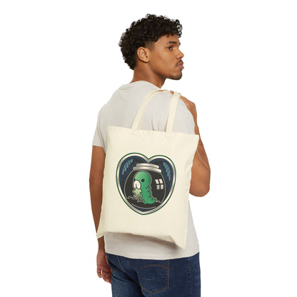 Grub Love Emblem Canvas Tote Bag