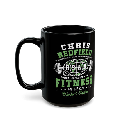 Bsaa Redfield Fitness Emblem Black Mug