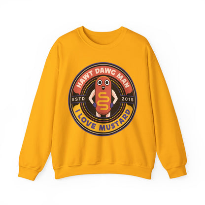 Hawt Dawg Man Emblem Unisex Crewneck Sweatshirt