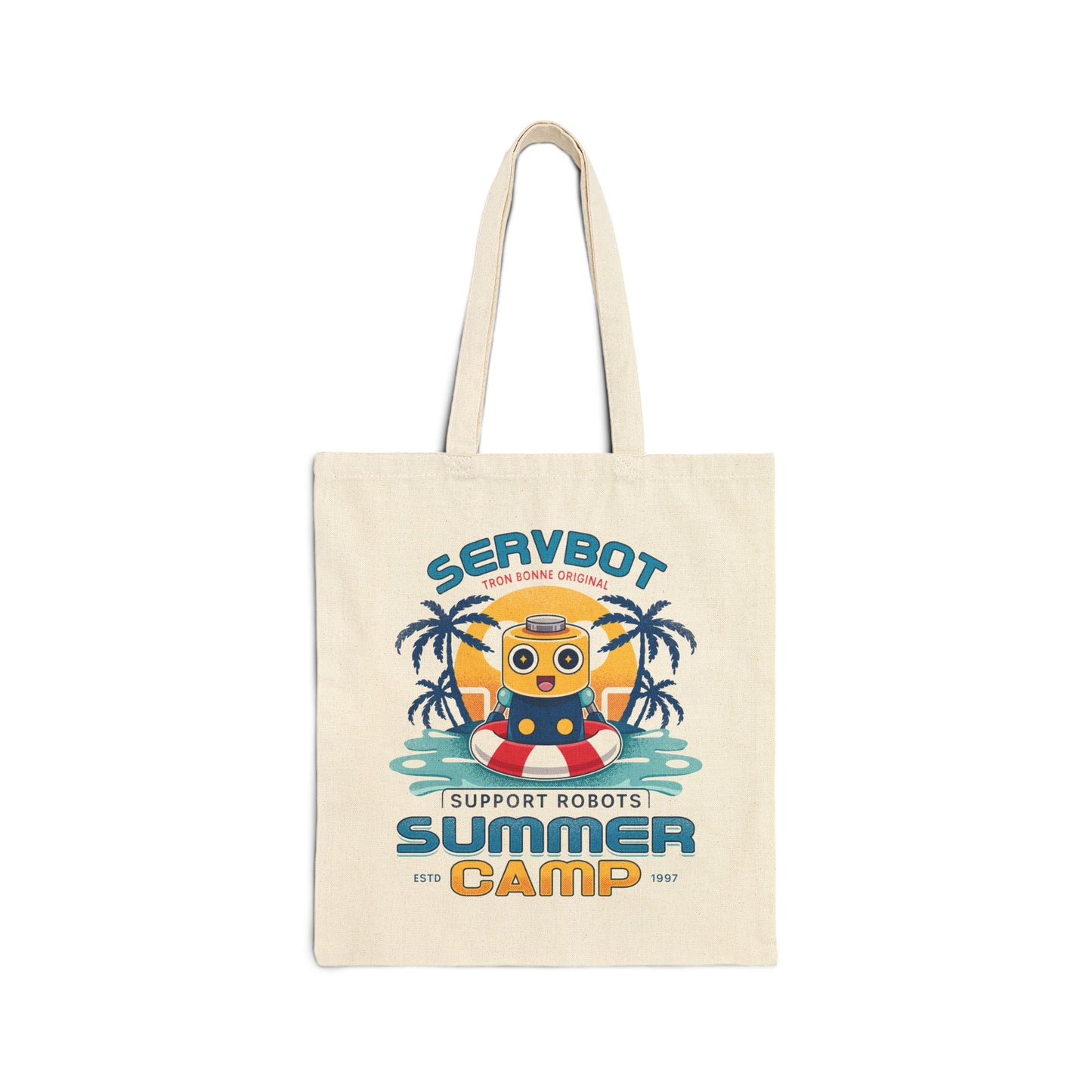 Servbot Summer Camp Vintage Tote Bag