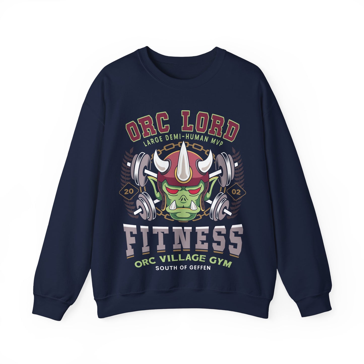Geffen Orc Village Fitness Unisex Crewneck Sweatshirt