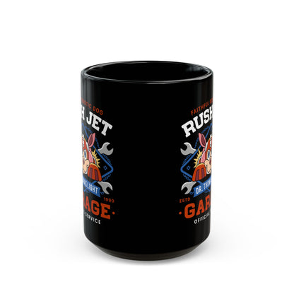 Dr Thomas Light Garage Black Mug