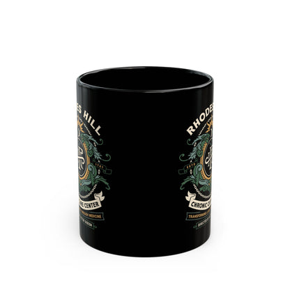 Rhodes Hill Chronic Care Center Crest Black Mug