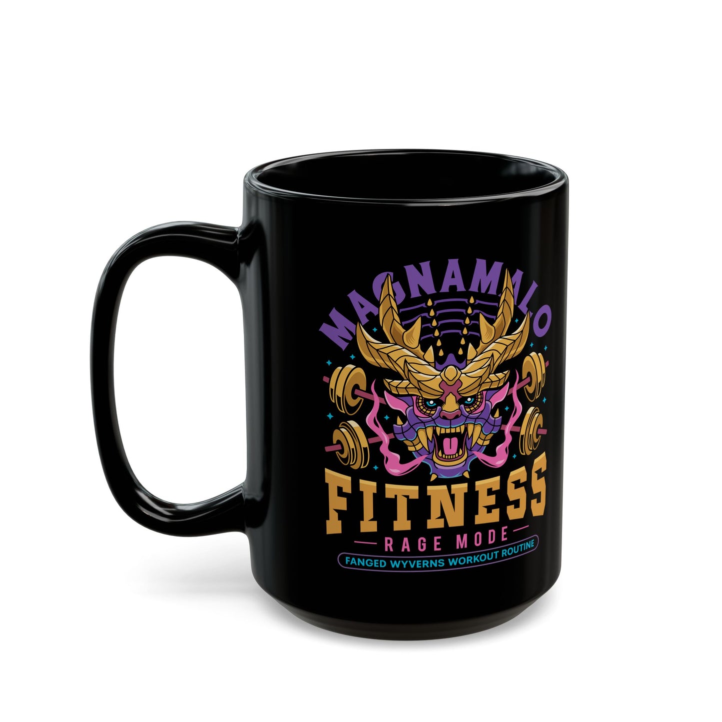 Magnamalo Fitness Emblem Black Mug
