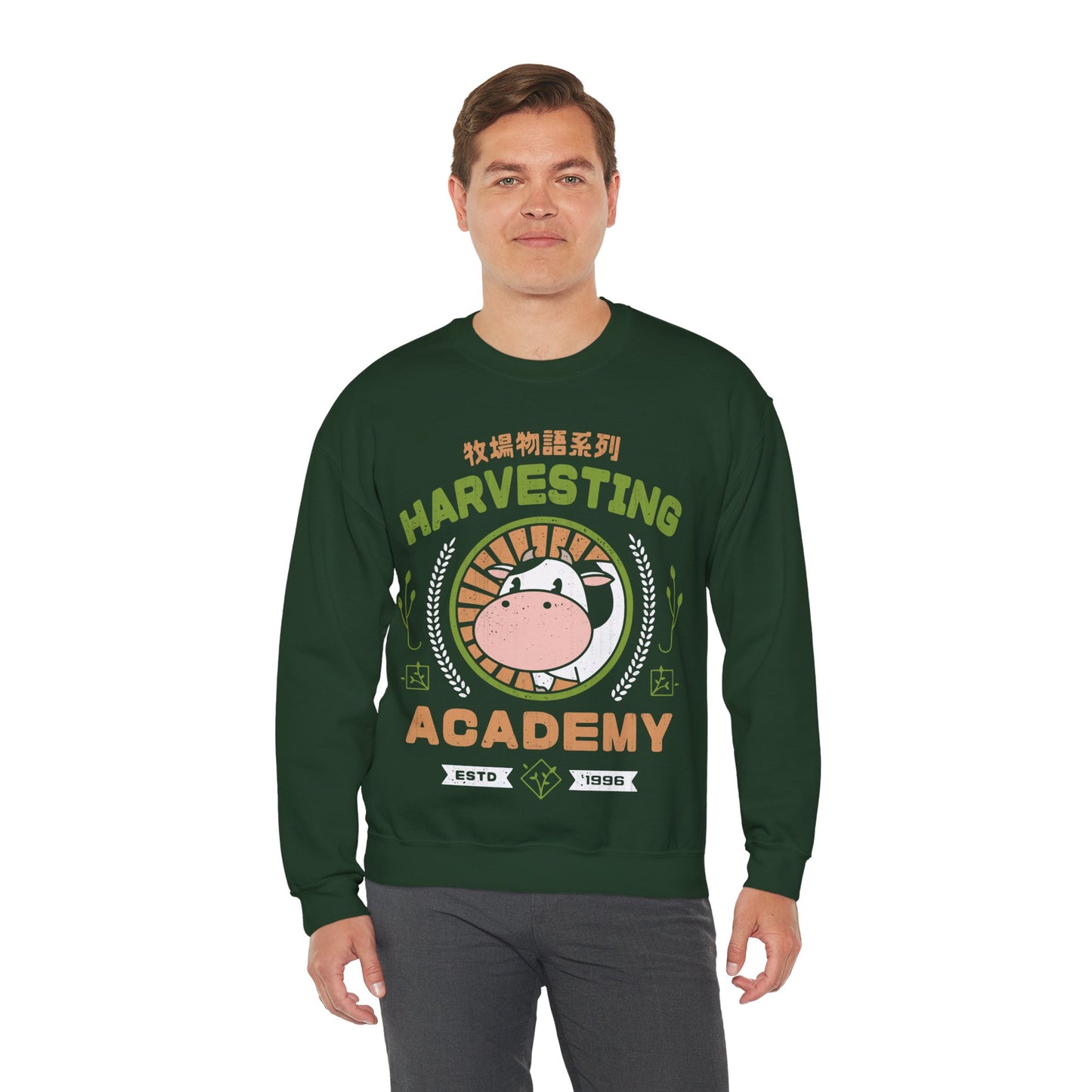 Kawaii Harvesting Academy Unisex Crewneck Sweatshirt
