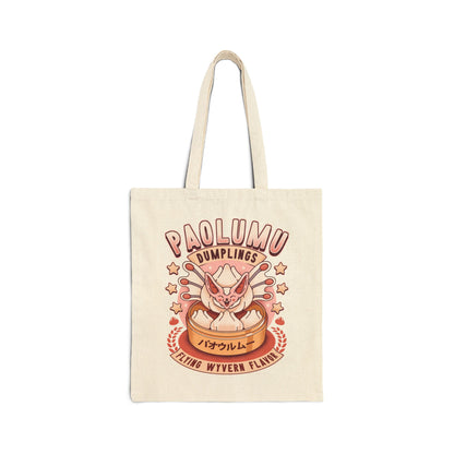 Paolumu Dumplings Vintage Cotton Canvas Tote Bag