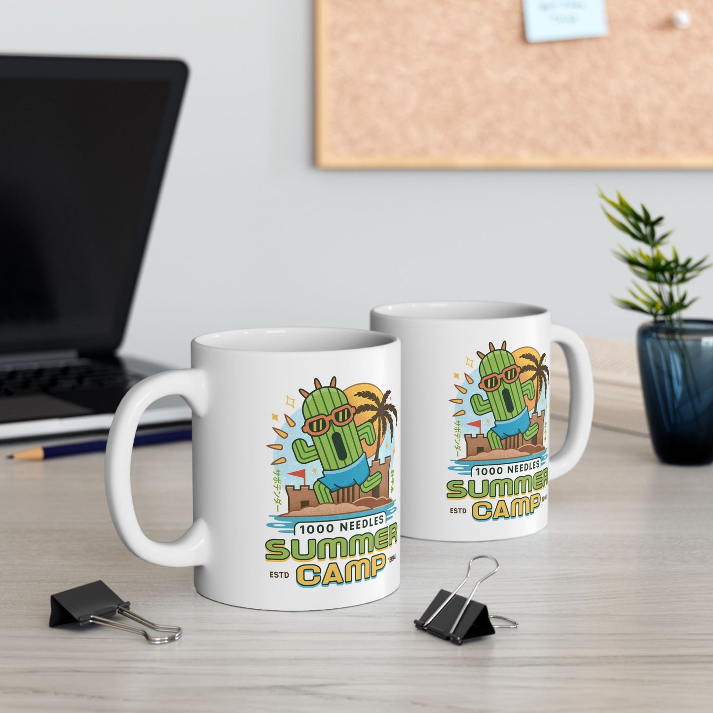 Cactuar Summer Camp Vintage Ceramic Mug