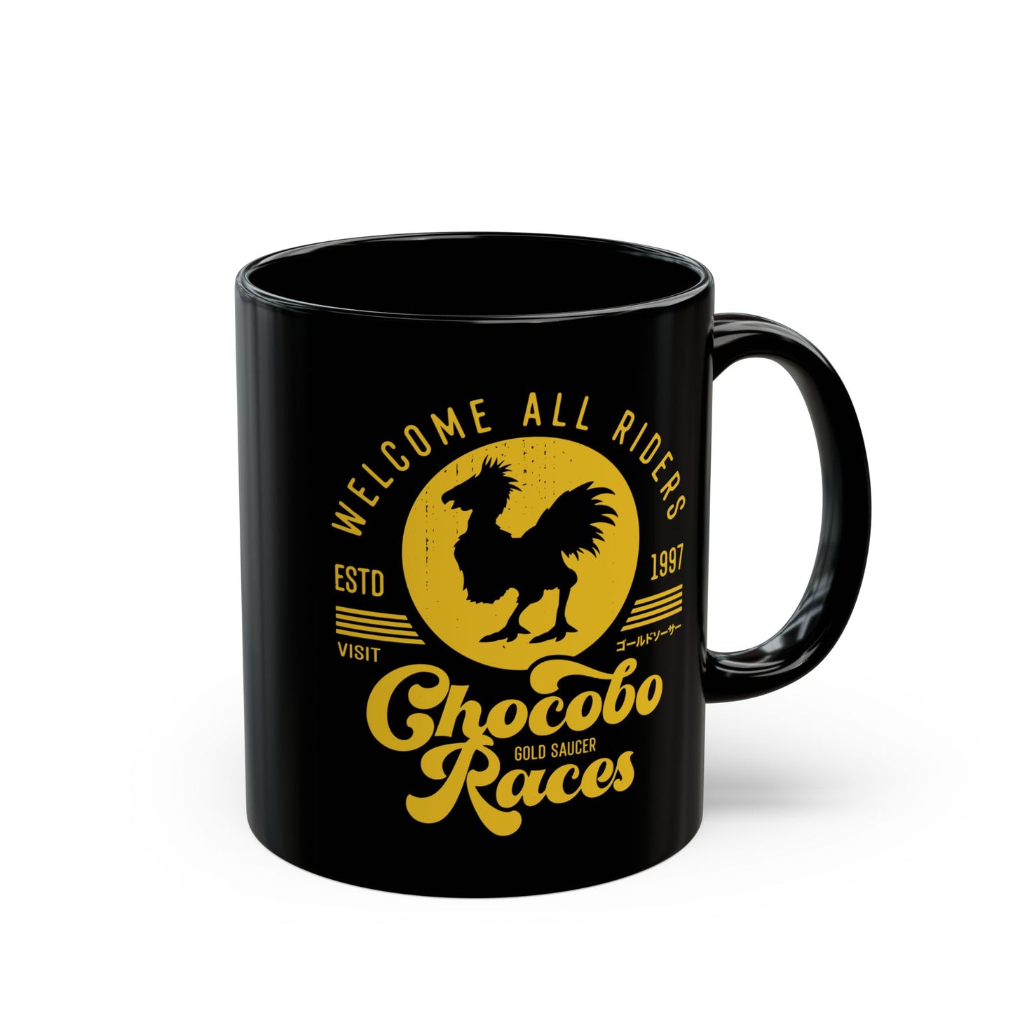 Chocobo Races Crest Black Mug