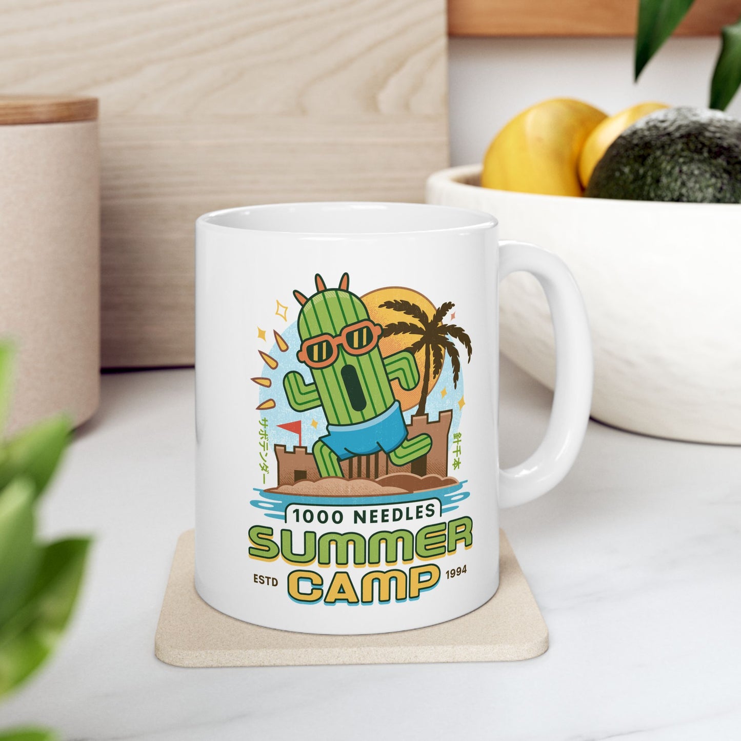 Cactuar Summer Camp Vintage Ceramic Mug