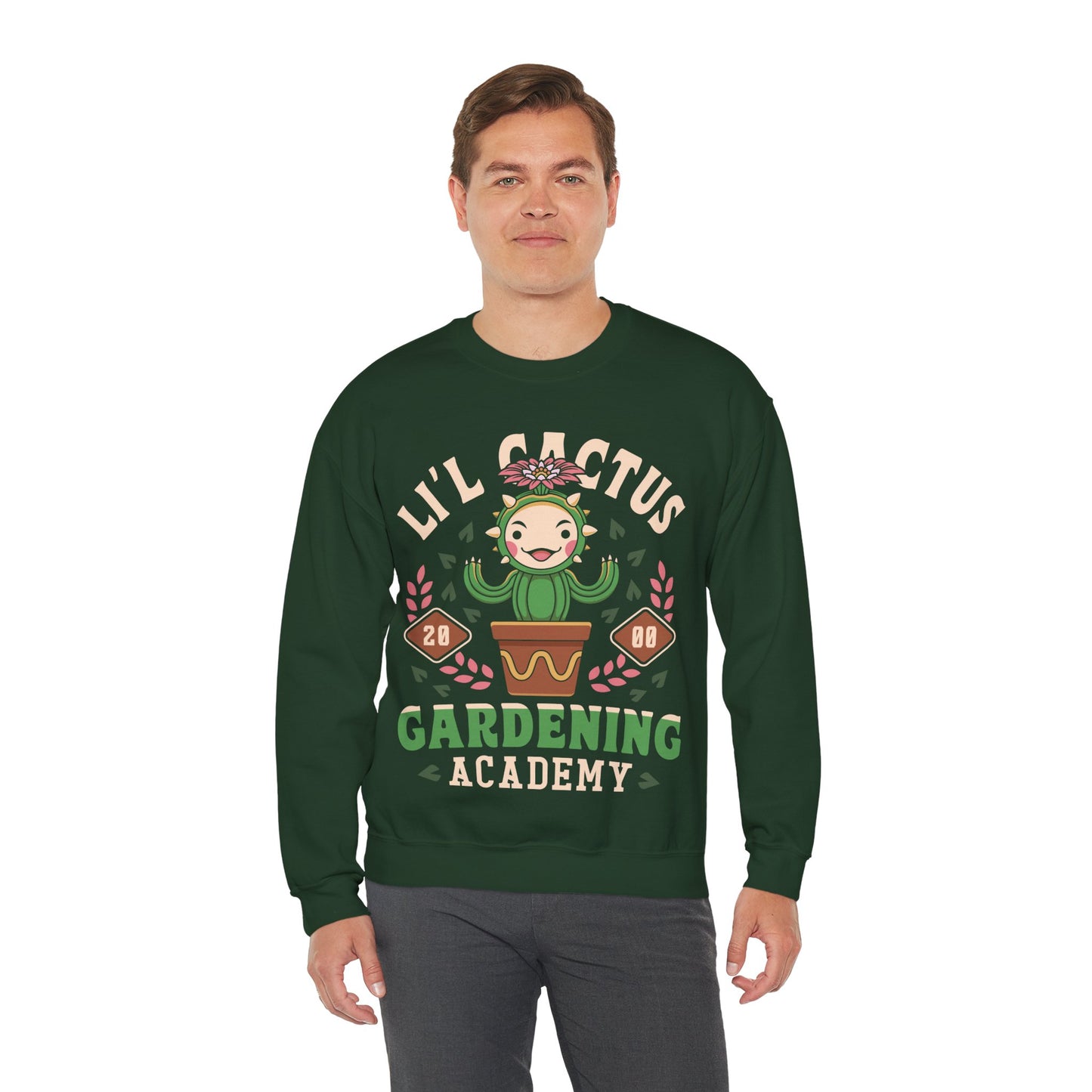 Lil Cactus Gardening Academy Crewneck Sweatshirt