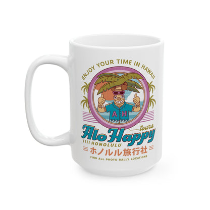 Alo Happy Tours Vintage Ceramic Mug