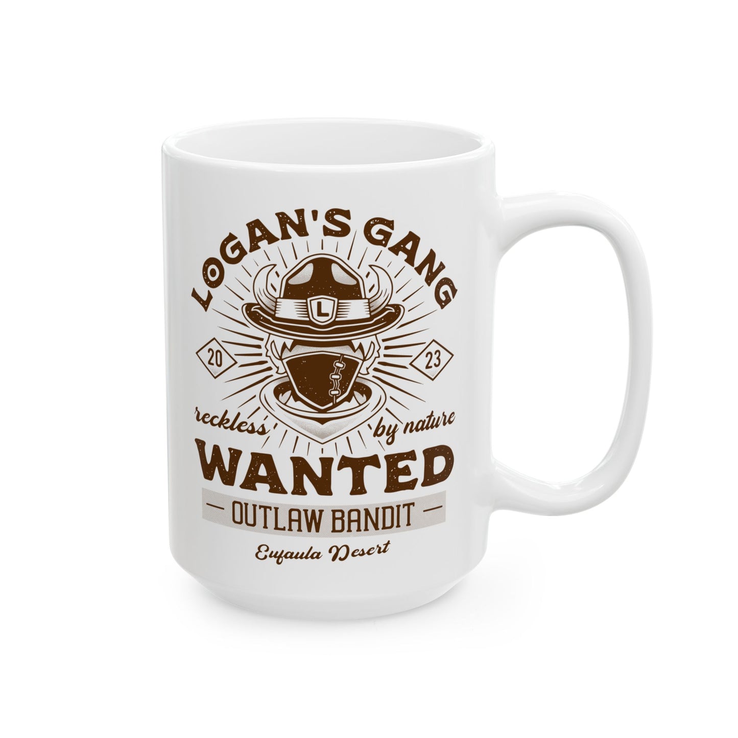 Eufaula Desert Bandit Emblem Ceramic Mug