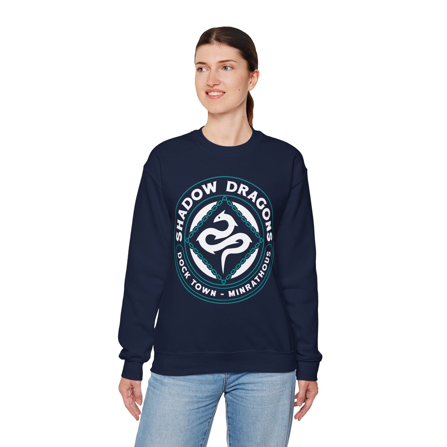 Minrathous Shadow Dragons Emblem Unisex Crewneck Sweatshirt