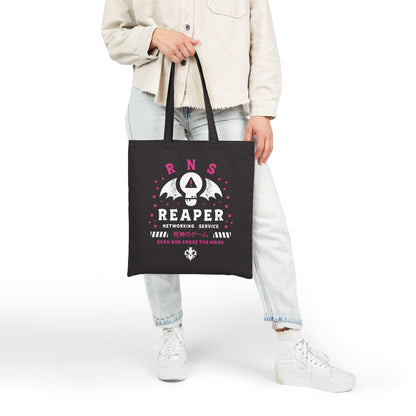 Reaper Networking Service Grunge Crest Canvas Tote Bag