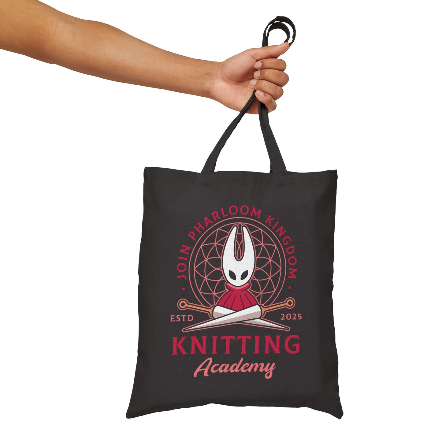 Pharloom Knitting Emblem Tote Bag