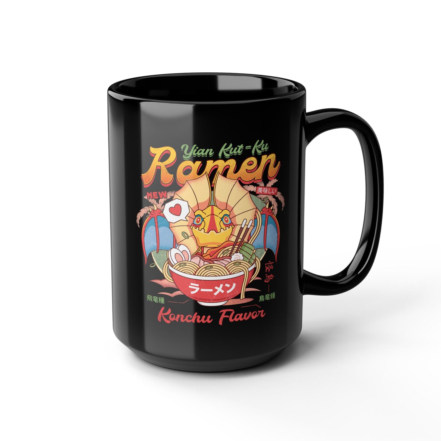 Yian Kut Ku Ramen Vintage Black Mug