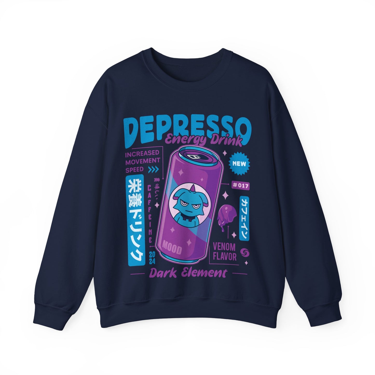 Depresso Energy Drink Unisex Crewneck Sweatshirt