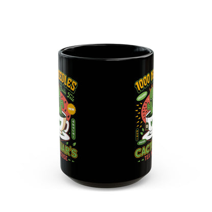 Cactuar Green Tea Emblem Black Mug