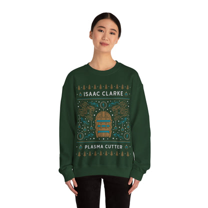 Isaac Clarke Ugly Sweater Unisex Crewneck Sweatshirt