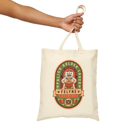 Palico Golden Lager Cotton Canvas Tote Bag