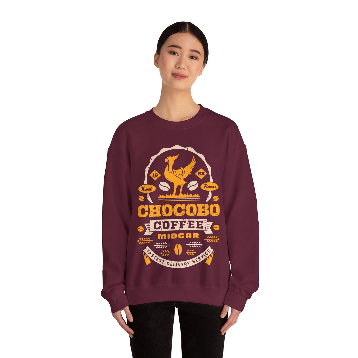Chocobo Coffee Grunge Unisex Crewneck Sweatshirt