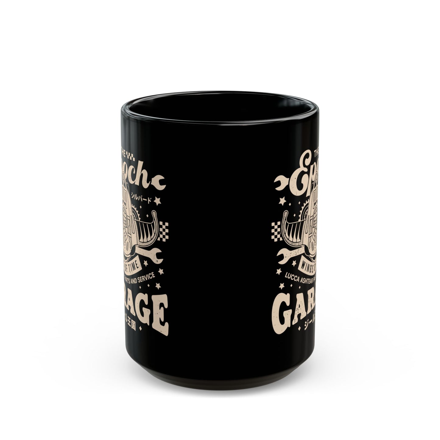 Epoch Wings Of Time Garage Black Mug