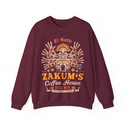 Zakum Coffee Emblem Unisex Crewneck Sweatshirt
