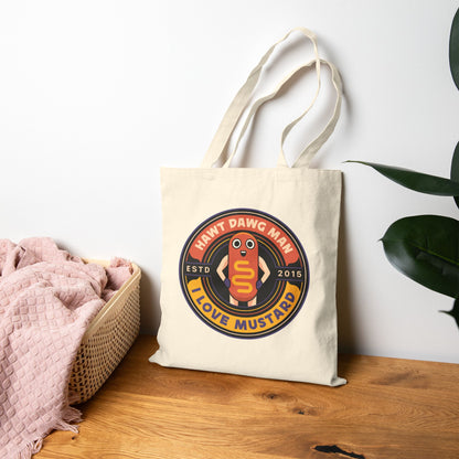 Hawt Dawg Man Emblem Canvas Tote Bag