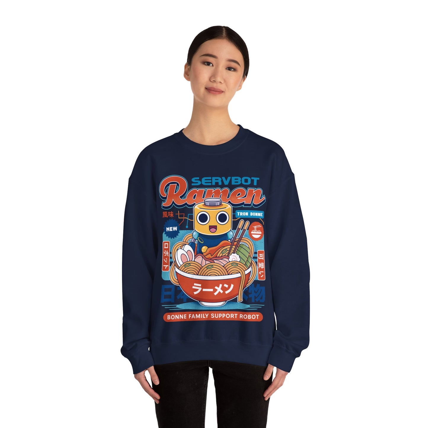 Servbot Ramen Vintage Crewneck Sweatshirt
