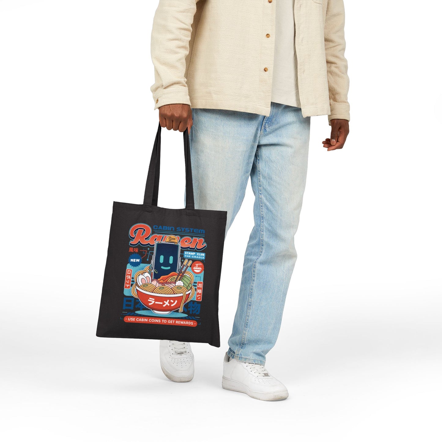 Cabin Coins Ramen Vintage Tote Bag