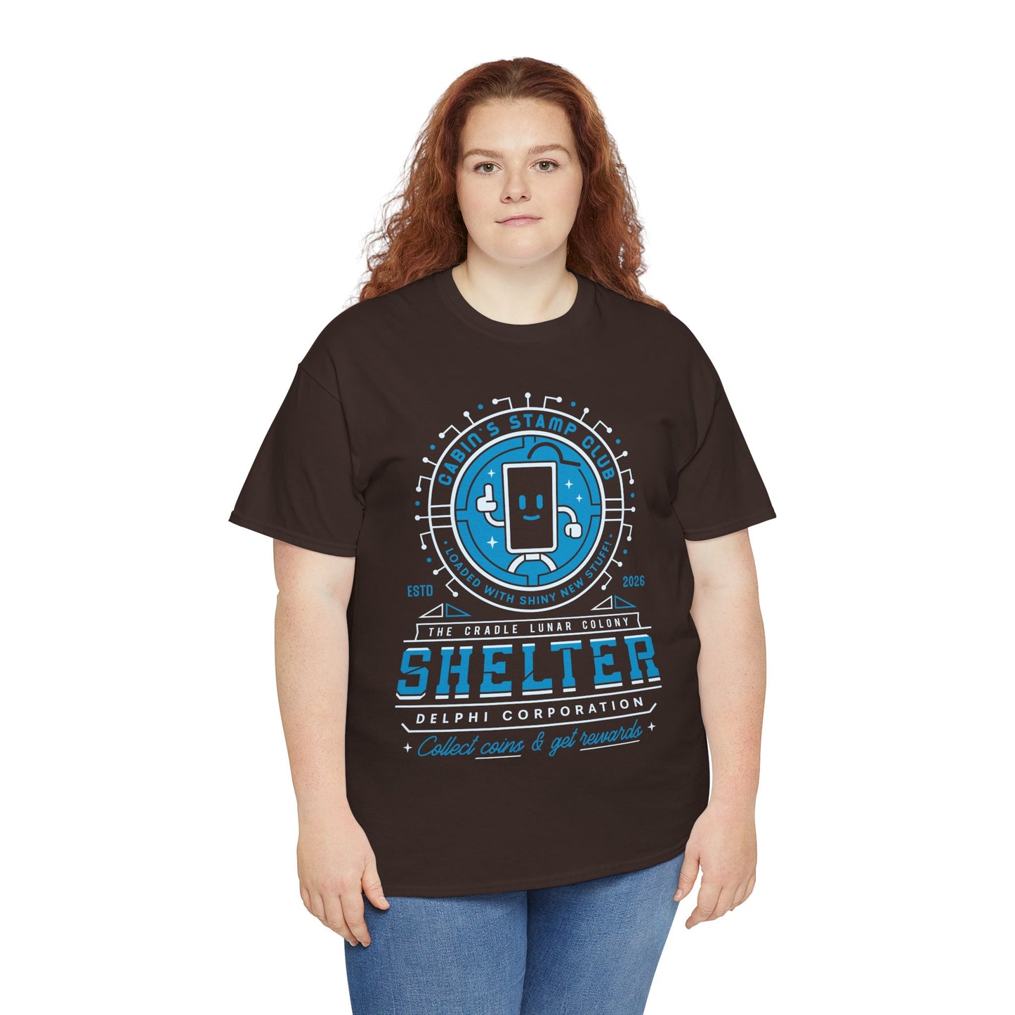 Cabin Coins Stamp Club Emblem Unisex T-Shirt
