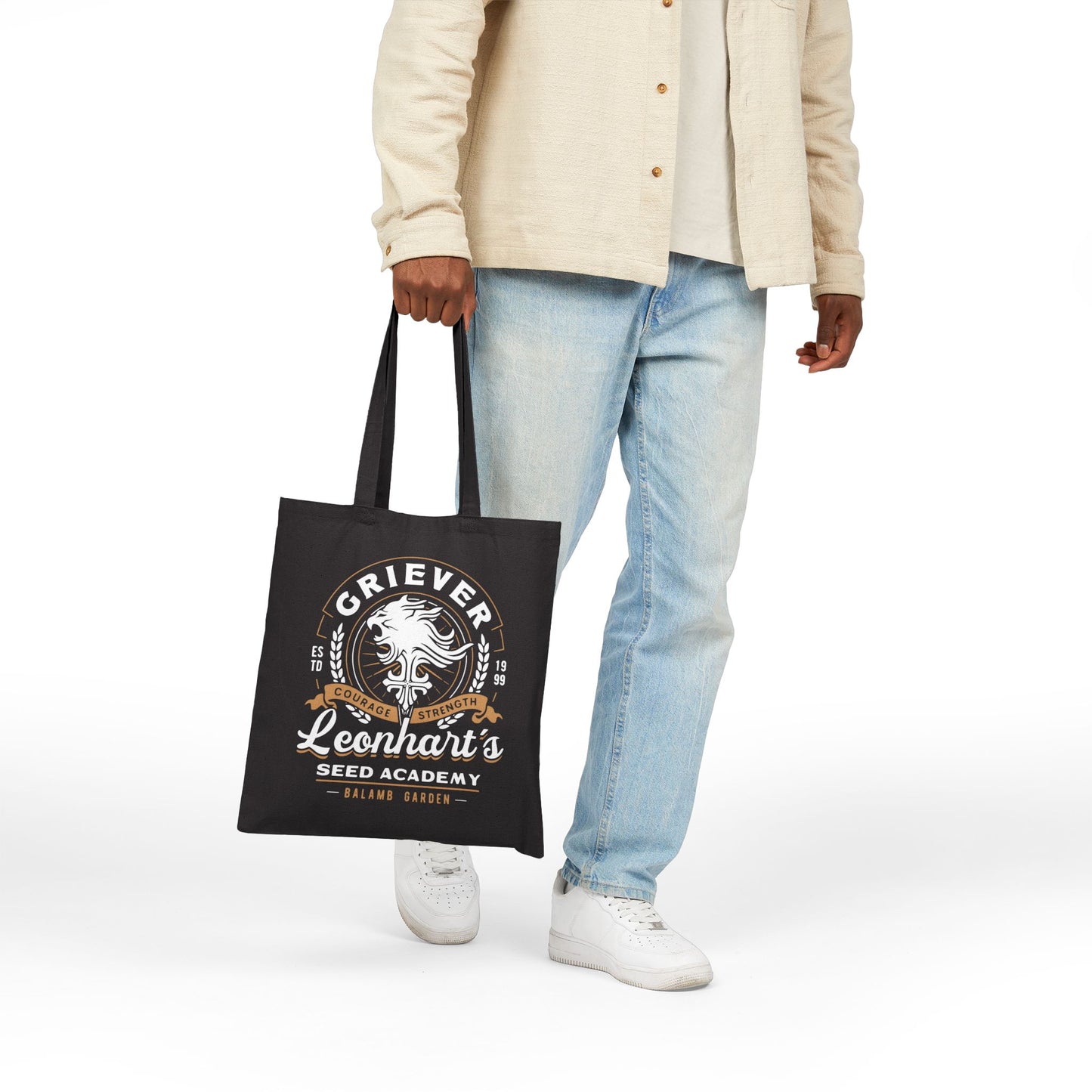 Squall Seed Academy Vintage Canvas Tote Bag