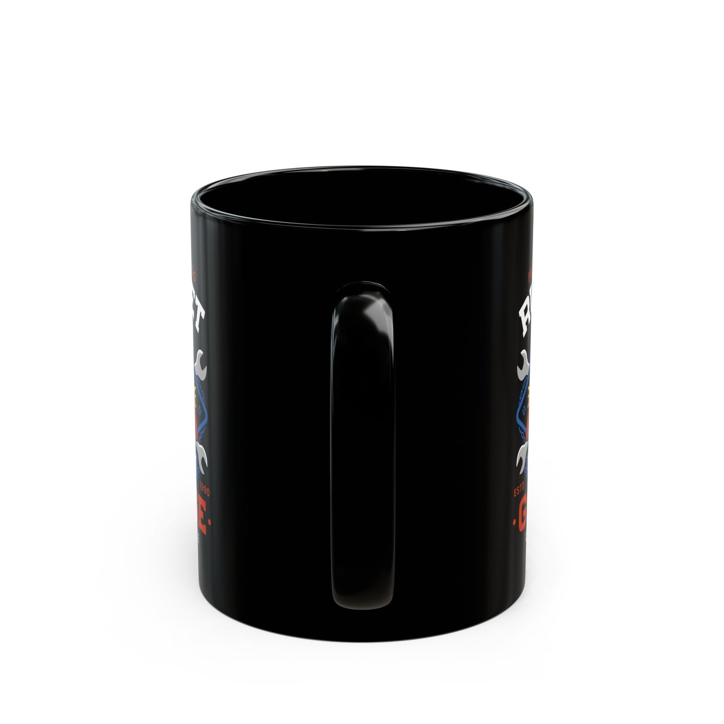 Dr Thomas Light Garage Black Mug