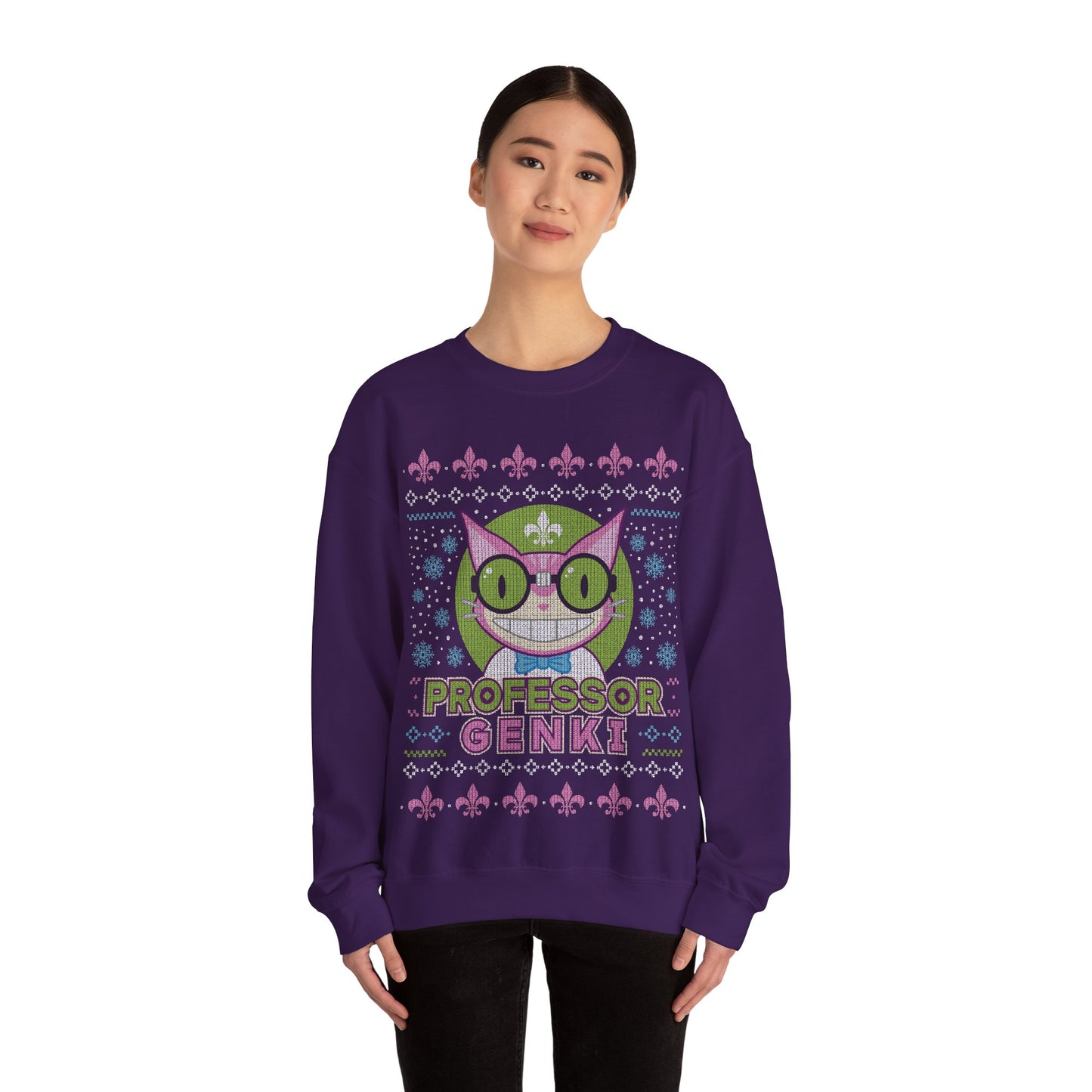 Steelport Cat Ugly Sweater Unisex Crewneck Sweatshirt