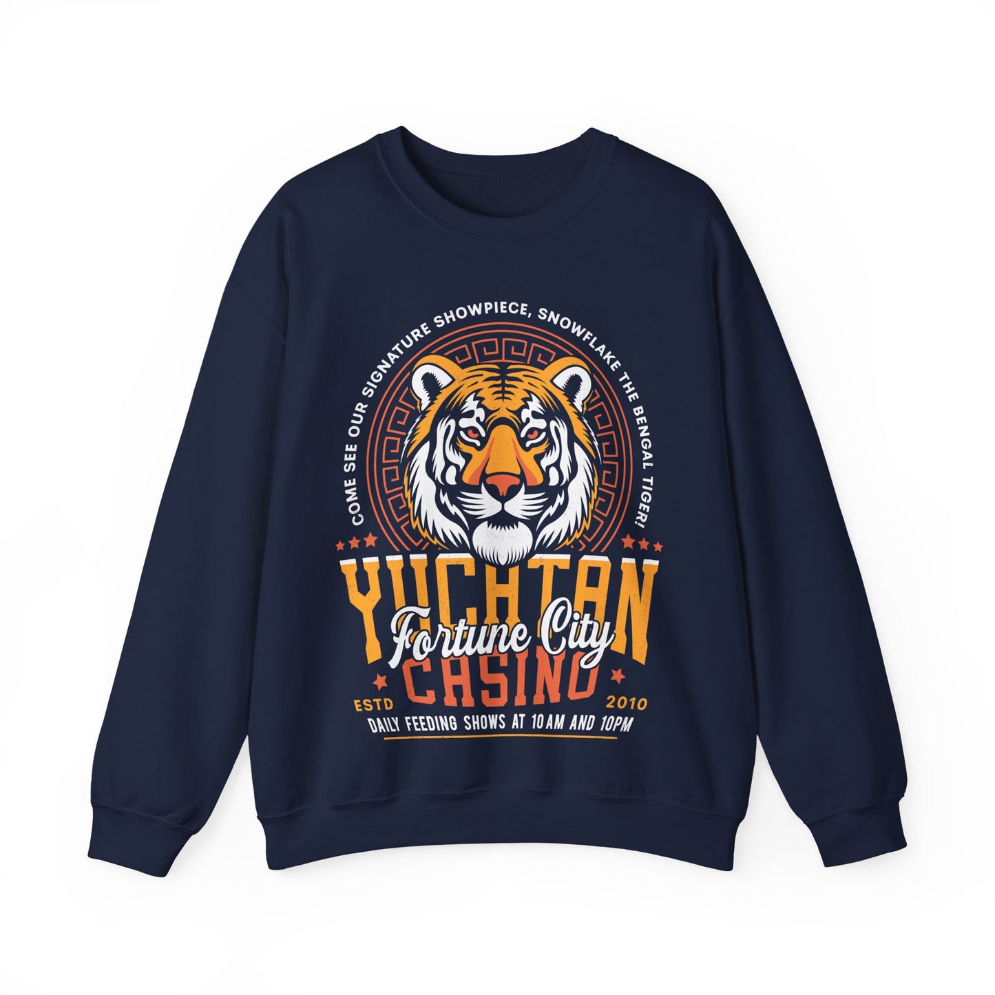 Yucatan Casino Snowflake Grunge Unisex Crewneck Sweatshirt