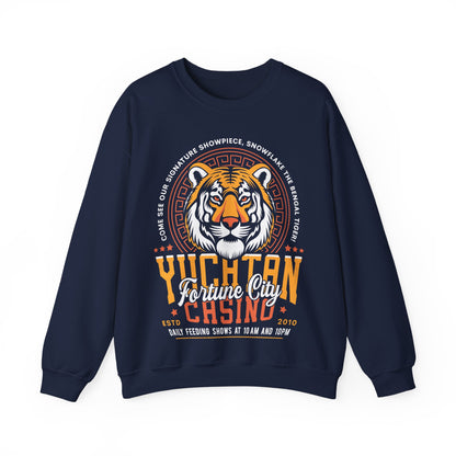Yucatan Casino Snowflake Grunge Unisex Crewneck Sweatshirt