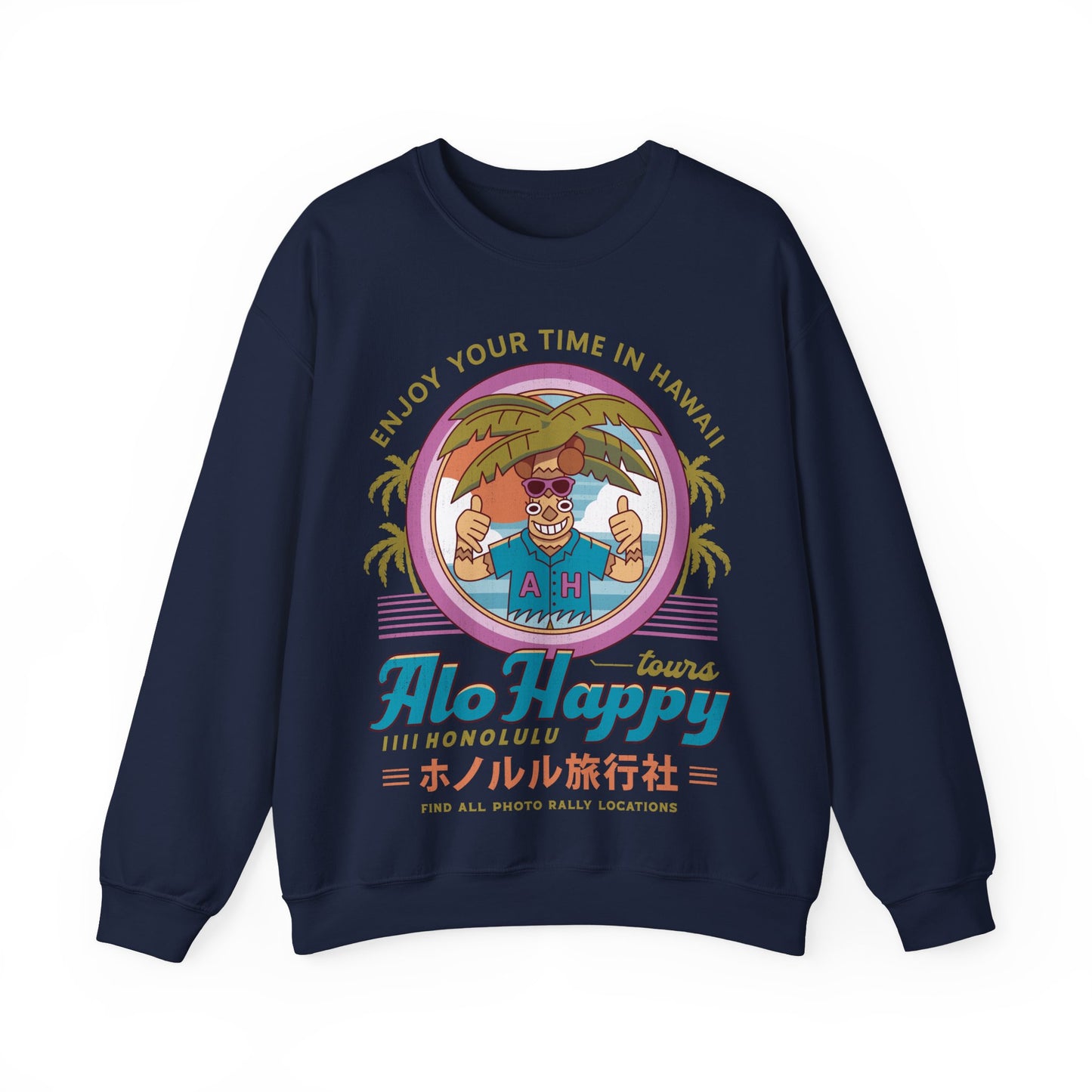 Alo Happy Tours Vintage Unisex Crewneck Sweatshirt