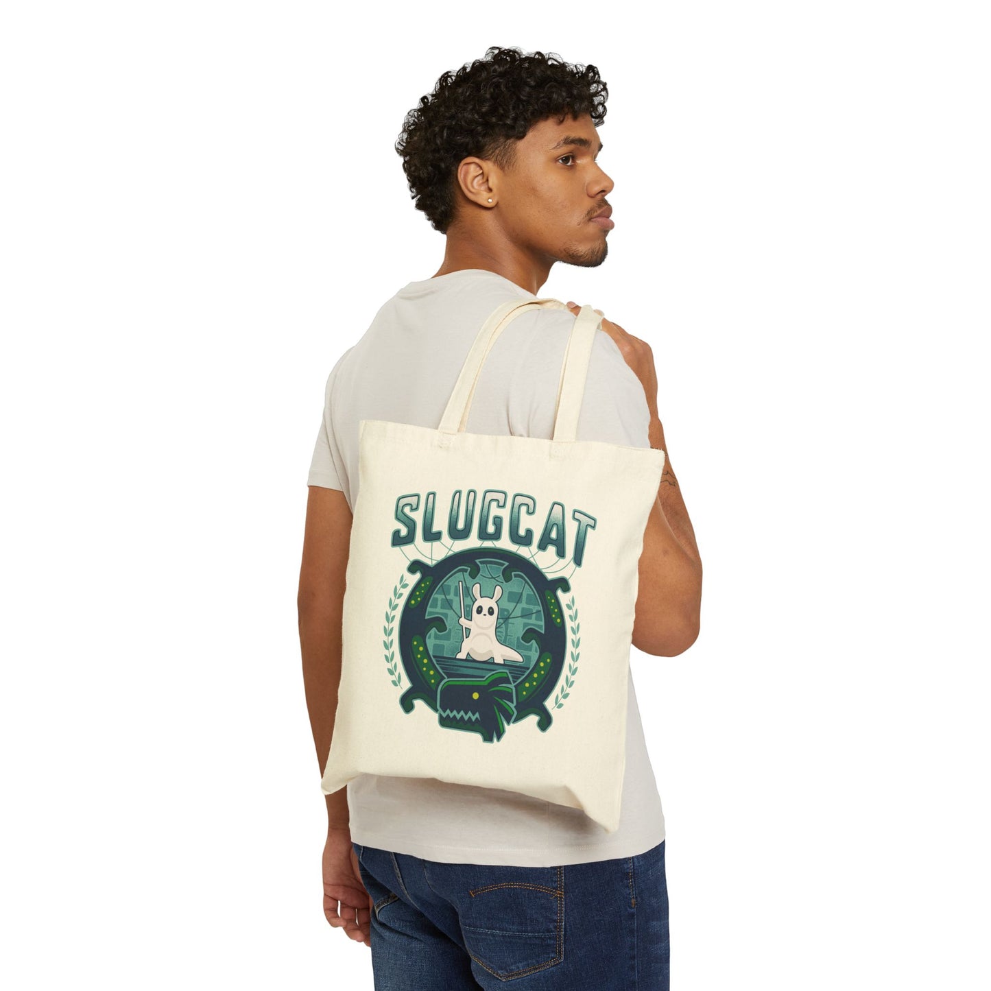 Slugcat Emblem Canvas Tote Bag