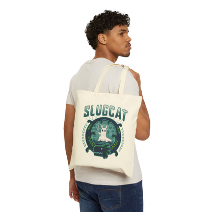 Slugcat Emblem Canvas Tote Bag