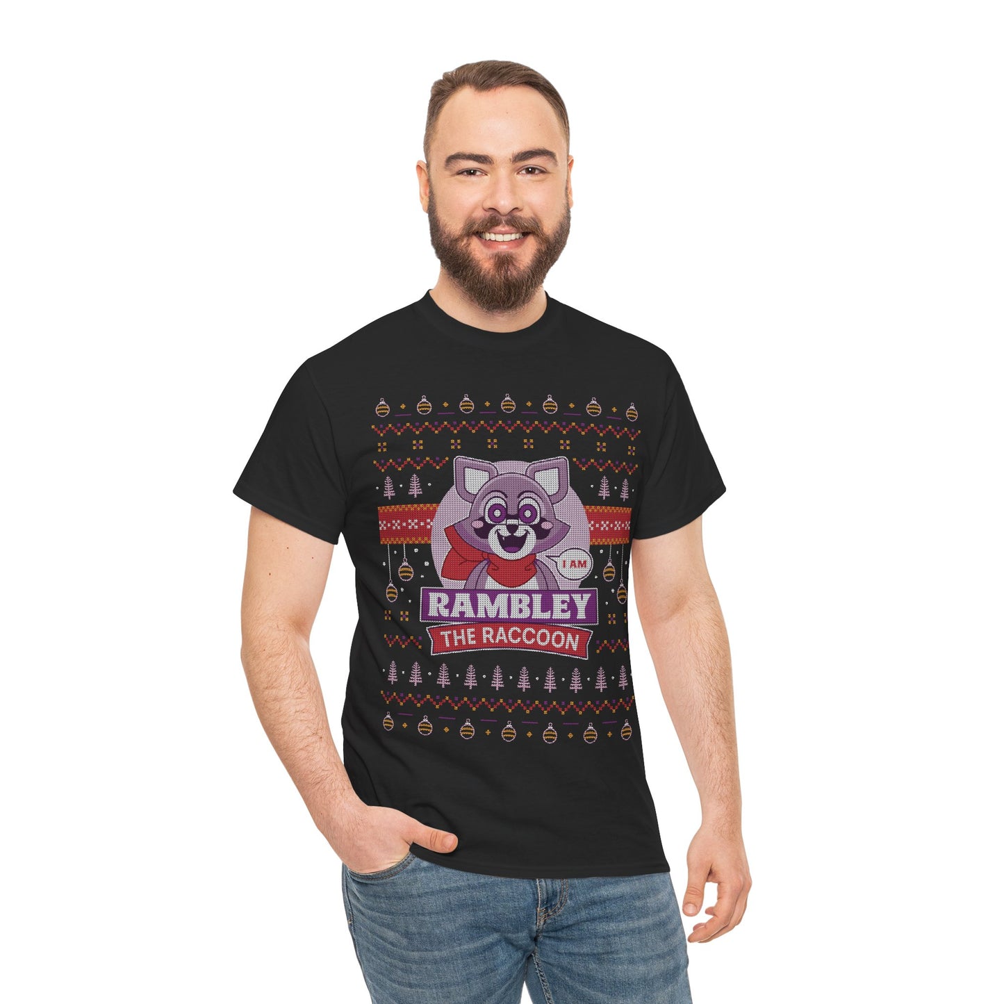 Rambley Raccoon Ugly Sweater Unisex T-Shirt