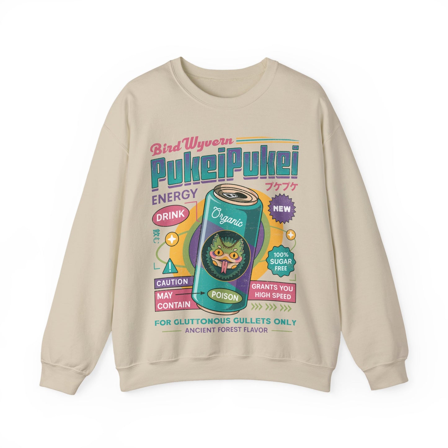 Pukei Pukei Energy Drink Unisex Crewneck Sweatshirt