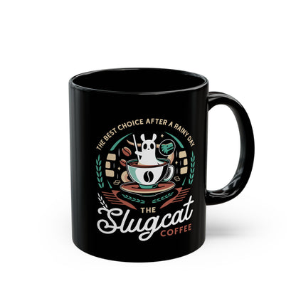 Slugcat Coffee Emblem Black Mug