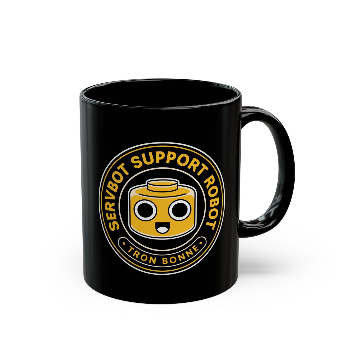 Servbot Vintage Crest Black Mug