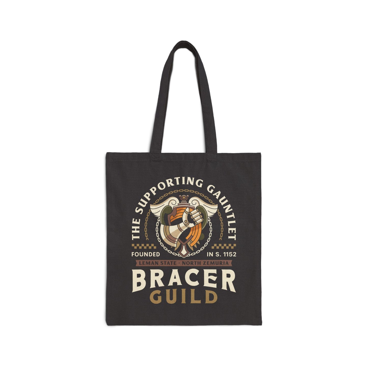 Bracers Guild Leman Crest Cotton Canvas Tote Bag